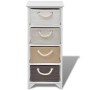 Mueble de almacenaje con 4 cajones madera de vidaXL, Taquillas y armarios de almacenamiento - Ref: Foro24-242890, Precio: 119...