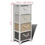 Mueble de almacenaje con 4 cajones madera de vidaXL, Taquillas y armarios de almacenamiento - Ref: Foro24-242890, Precio: 110...
