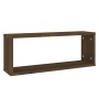 Estantes cúbicos de pared 2 uds madera roble marrón 60x15x23 cm de , Estantes y estanterías - Ref: Foro24-815930, Precio: 25,...