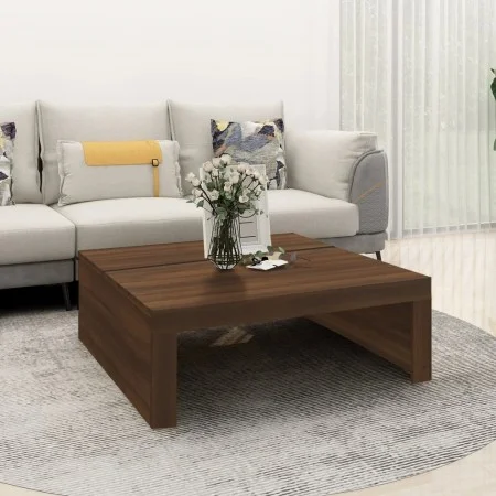 Couchtisch aus braunem Eichensperrholz, 100 x 100 x 35 cm von , Couchtisch - Ref: Foro24-815998, Preis: 78,32 €, Rabatt: %