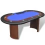Poker table for 10 players, chip tray, and dealer area. by vidaXL, Game and poker tables - Ref: Foro24-80134, Price: 274,20 €...