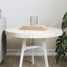 Tablero de mesa redondo madera maciza de pino blanco Ø50x3 cm de , Tableros para mesas - Ref: Foro24-833662, Precio: 37,75 €,...