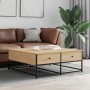 Mesa de centro madera de ingeniería roble Sonoma 100x99x40 cm de , Mesas de centro - Ref: Foro24-835295, Precio: 77,02 €, Des...