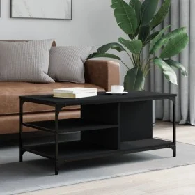 Black plywood coffee table 100x50x45 cm by , Coffee table - Ref: Foro24-835304, Price: 58,91 €, Discount: %