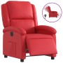 Sillón reclinable eléctrico de cuero sintético rojo en Sillones | Comprar online en Foru.es
