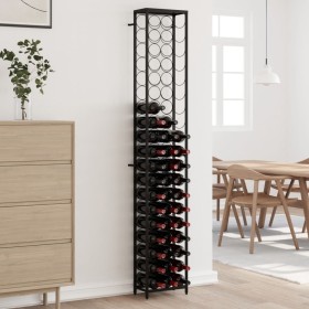 Botellero para 57 botellas hierro forjado negro 34x18x200 cm de , Botelleros - Ref: Foro24-358366, Precio: 95,97 €, Descuento: %