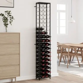 Botellero para 57 botellas hierro forjado negro 34x18x200 cm de , Botelleros - Ref: Foro24-358366, Precio: 163,16 €, Descuent...