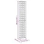 Botellero para 57 botellas hierro forjado negro 34x18x200 cm de , Botelleros - Ref: Foro24-358366, Precio: 163,16 €, Descuent...