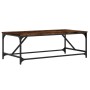 Mesa de centro madera contrachapada roble ahumado 100x50x35 cm de , Mesas de centro - Ref: Foro24-835331, Precio: 53,32 €, De...