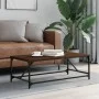 Mesa de centro madera contrachapada marrón roble 100x50x35 cm de , Mesas de centro - Ref: Foro24-835333, Precio: 45,02 €, Des...