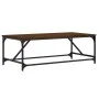 Mesa de centro madera contrachapada marrón roble 100x50x35 cm de , Mesas de centro - Ref: Foro24-835333, Precio: 45,02 €, Des...