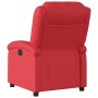Sillón reclinable eléctrico de cuero sintético rojo en Sillones | Comprar online en Foru.es