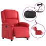 Sillón reclinable eléctrico de cuero sintético rojo en Sillones | Comprar online en Foru.es