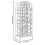 Botellero para 41 botellas hierro forjado negro 45x36x120 cm de , Botelleros - Ref: Foro24-358370, Precio: 143,19 €, Descuent...