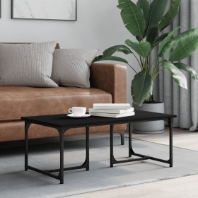 Mesa de centro madera contrachapada negro 90x50x35 cm de , Mesas de centro - Ref: Foro24-835399, Precio: 42,58 €, Descuento: %