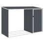 Cobertizo jardín leña antracita acero galvanizado 245x98x159cm de , Cobertizos - Ref: Foro24-46295, Precio: 161,26 €, Descuen...