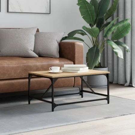 Mesa de centro madera de ingeniería roble Sonoma 75x50x35 cm de , Mesas de centro - Ref: Foro24-835325, Precio: 43,32 €, Desc...