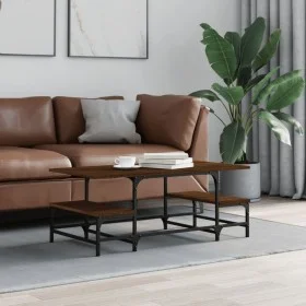 Mesa de centro madera contrachapada roble marrón 100x50,5x40 cm de , Mesas de centro - Ref: Foro24-835378, Precio: 35,54 €, D...
