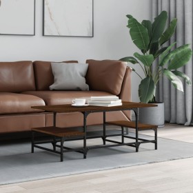 Mesa de centro madera contrachapada roble marrón 100x50,5x40 cm de , Mesas de centro - Ref: Foro24-835378, Precio: 35,54 €, D...