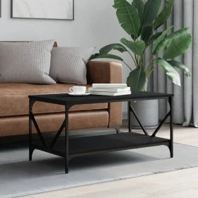 Black plywood coffee table 90x50x45 cm by , Coffee table - Ref: Foro24-835384, Price: 46,68 €, Discount: %