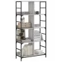 Estantería de madera de ingeniería gris Sonoma 78,5x33x153 cm de , Librerías y estanterías - Ref: Foro24-835257, Precio: 80,0...