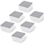 Focos empotrables LED 6 uds 100x100x68 mm de vidaXL, Iluminación de exterior - Ref: Foro24-272491, Precio: 108,22 €, Descuent...