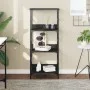 Estantería de madera de ingeniería negra 50x33x117,5 cm de , Librerías y estanterías - Ref: Foro24-835269, Precio: 47,78 €, D...