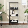 Estantería de madera de ingeniería negra 50x33x117,5 cm de , Librerías y estanterías - Ref: Foro24-835269, Precio: 46,43 €, D...