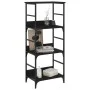 Estantería de madera de ingeniería negra 50x33x117,5 cm de , Librerías y estanterías - Ref: Foro24-835269, Precio: 47,78 €, D...