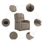 Sillón reclinable eléctrico de cuero sintético color capuchino en Sillones | Comprar online en Foru.es