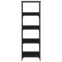 Estantería de madera de ingeniería negra 50x33x153 cm de , Librerías y estanterías - Ref: Foro24-835274, Precio: 62,97 €, Des...