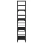 Estantería de madera de ingeniería negra 50x33x153 cm de , Librerías y estanterías - Ref: Foro24-835274, Precio: 62,97 €, Des...