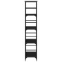 Estantería de madera de ingeniería negra 50x33x153 cm de , Librerías y estanterías - Ref: Foro24-835274, Precio: 65,82 €, Des...