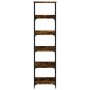 Estantería de madera ingeniería roble ahumado 50x33x188,5 cm de , Librerías y estanterías - Ref: Foro24-835281, Precio: 76,46...