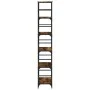 Estantería de madera ingeniería roble ahumado 50x33x188,5 cm de , Librerías y estanterías - Ref: Foro24-835281, Precio: 72,89...