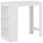 Mesa alta de cocina con estantería blanco 110x50x103 cm de , Mesas de cocina y de comedor - Ref: Foro24-280211, Precio: 100,1...