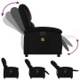 Sillón de masaje reclinable eléctrico cuero sintético negro en Sillones | Comprar online en Foru.es