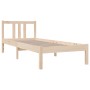 Estructura de cama madera maciza 75x190 cm de , Camas y somieres - Ref: Foro24-814844, Precio: 87,91 €, Descuento: %