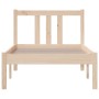 Estructura de cama madera maciza 75x190 cm de , Camas y somieres - Ref: Foro24-814844, Precio: 87,91 €, Descuento: %