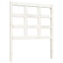 Cabecero de cama madera maciza de pino blanco 80,5x4x100 cm de , Cabeceros y pies de cama - Ref: Foro24-817866, Precio: 36,86...
