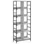 Estantería de madera de ingeniería gris Sonoma 78,5x33x188,5 cm de , Librerías y estanterías - Ref: Foro24-835262, Precio: 98...