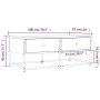 Mesa de centro madera de ingeniería negro 100x51x40 cm de , Mesas de centro - Ref: Foro24-833970, Precio: 63,60 €, Descuento: %