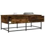 Mesa de centro madera de ingeniería roble ahumado 100x51x40 cm de , Mesas de centro - Ref: Foro24-833972, Precio: 60,65 €, De...