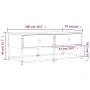 Mesa de centro madera de ingeniería roble ahumado 100x51x40 cm de , Mesas de centro - Ref: Foro24-833972, Precio: 60,65 €, De...