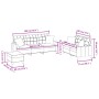 Juego de sofás con cojines 3 piezas cuero sintético capuchino de , Sofás - Ref: Foro24-3201397, Precio: 537,75 €, Descuento: %