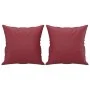 Juego de sofás con cojines 3 piezas cuero sintético rojo tinto de , Sofás - Ref: Foro24-3201376, Precio: 524,05 €, Descuento: %