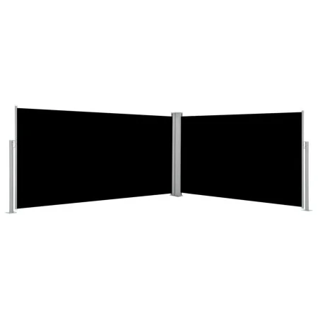 Toldo lateral retráctil negro 160x600 cm de vidaXL, Sombrillas - Ref: Foro24-42178, Precio: 110,56 €, Descuento: %