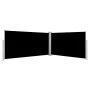 Toldo lateral retráctil negro 160x600 cm de vidaXL, Sombrillas - Ref: Foro24-42178, Precio: 110,56 €, Descuento: %