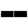 Toldo lateral retráctil negro 160x600 cm de vidaXL, Sombrillas - Ref: Foro24-42178, Precio: 110,56 €, Descuento: %