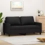 Sofá de 2 plazas de cuero sintético negro 140 cm de , Sofás - Ref: Foro24-359137, Precio: 200,86 €, Descuento: %